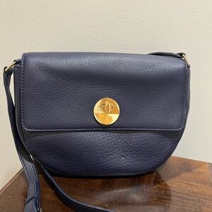 Talbots Blue and Gold Mini Bags with Structured Design